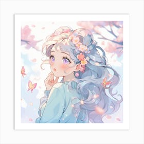 Anime Girl 30 Art Print