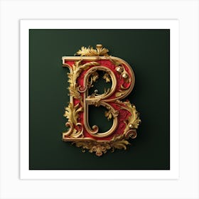 Letter B 8 Art Print