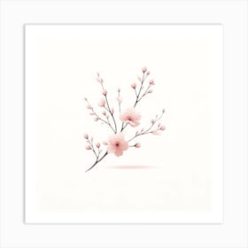 Sakura Blossom Illustration Art Print