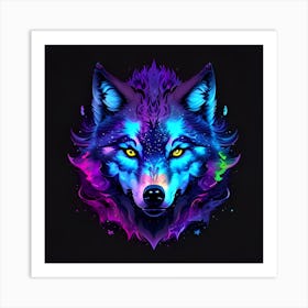 Wolf Head Art Print