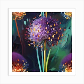 Allium Art Print