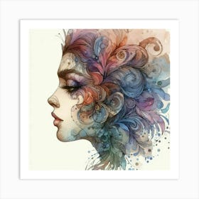 Portrait Of A Woman 28 Art Print