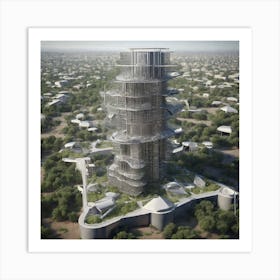 Futurist Tower Art Print