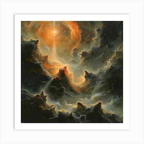 Nebula Ending, Impressionism And Surrealism Art Print
