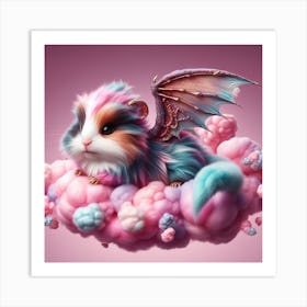 Dragonpig Chilling Art Print