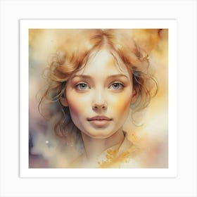 Portrait Of A Girl 25 Art Print