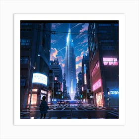 City At Night Art Print