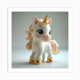 Unicorn 3d Model 5 Art Print