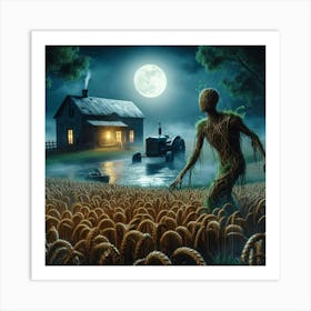 Tree creature in the field 4 Art Print