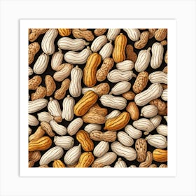 Peanuts Seamless Pattern 5 Art Print