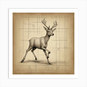 Deer! 20 Art Print