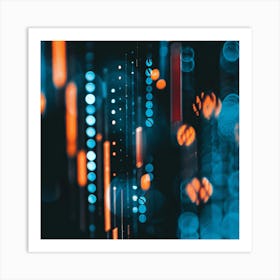 Abstract Light Bokeh Art Print