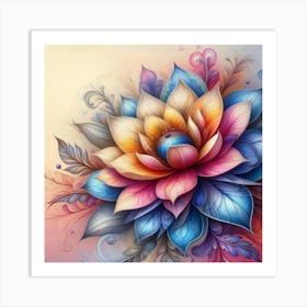 Lotus Flower Art Print