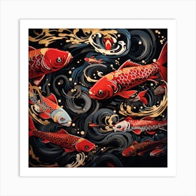 Koi Fish 3 Art Print