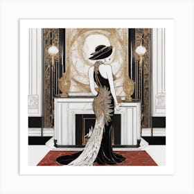 Lady In A Hat Art Print