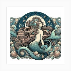 Mermaid 13 Art Print