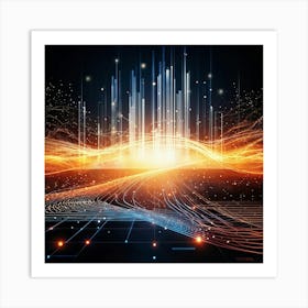 Futuristic Technology Concept 1 Art Print