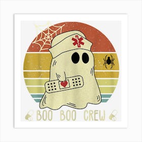 Womens Boo Boo Crew Nurse Halloween For Women Art Print