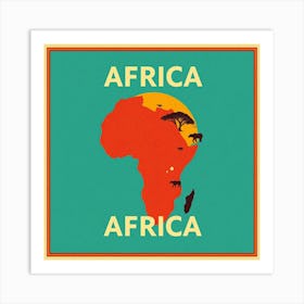 Africa vintage  Art Print