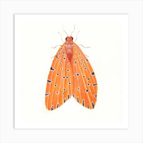 Argina Amanda watercolor moth Art Print