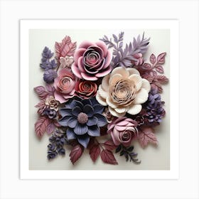 Paper Flowers 33 Art Print