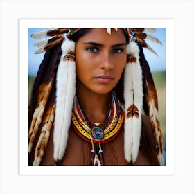 Native American Woman 3 Art Print