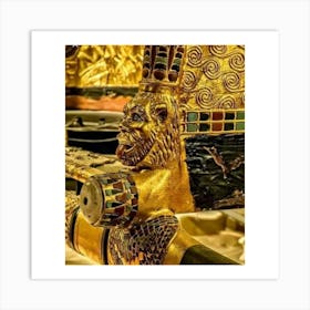 Egyptian Lion 1 Art Print