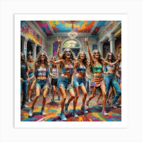 Dancers In A Room 1 Art Print