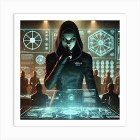 A Sci Fi Scene Showcasing Specter Manipulation Art Print