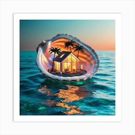 House On A Shell Art Print