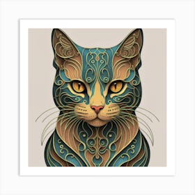 Cat Art Art Print