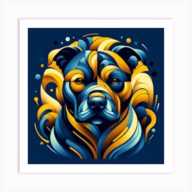 Staffordshire Bull Terrier 01 Art Print