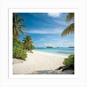 An Expansive Island Coastline Under A Tropical Climate A Barren And Serene Landscape Of Sand Dunes (1) 2 Art Print