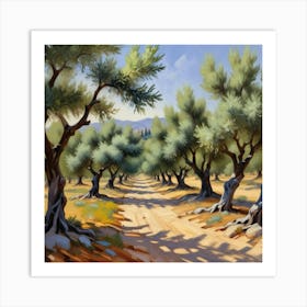 Olive Trees Art Print Art Print