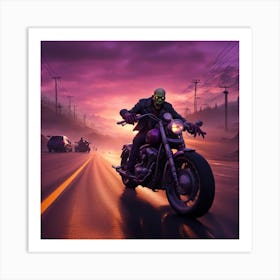 on the road Art Print