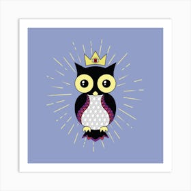 All Seeing Owl Square Art Print