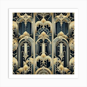 Deco Wallpaper 2 Art Print