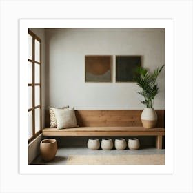 Room With A Bench 3 Art Print