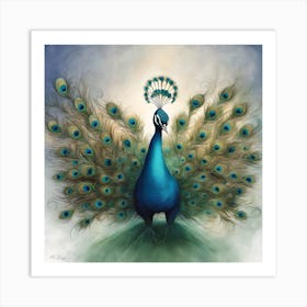 Peacock Art Art Print