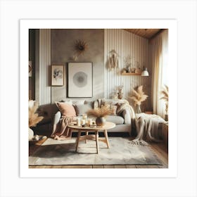 Shabby Chic Living Room 1 Art Print