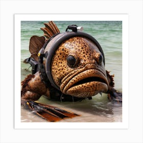 Scuba Fish 1 Art Print