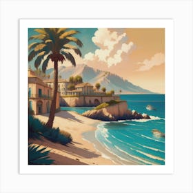 Riviera Escape Art Print