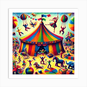 Super Kids Creativity:Circus Tent Art Print