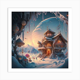 mountain village, 12 Art Print