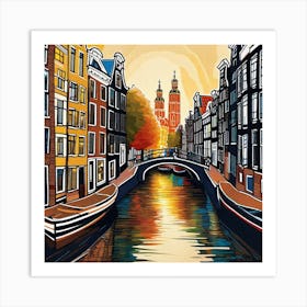 Amsterdam Canal 21 Art Print