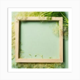 Frame With Dandelion Art Print