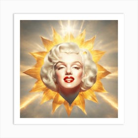 Marilyn Monroe Face Art Print