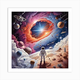 Space scape Art Print