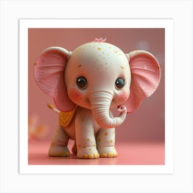 Little Elephant Art Print