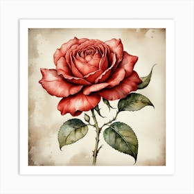 Beautiful Rose Art Print